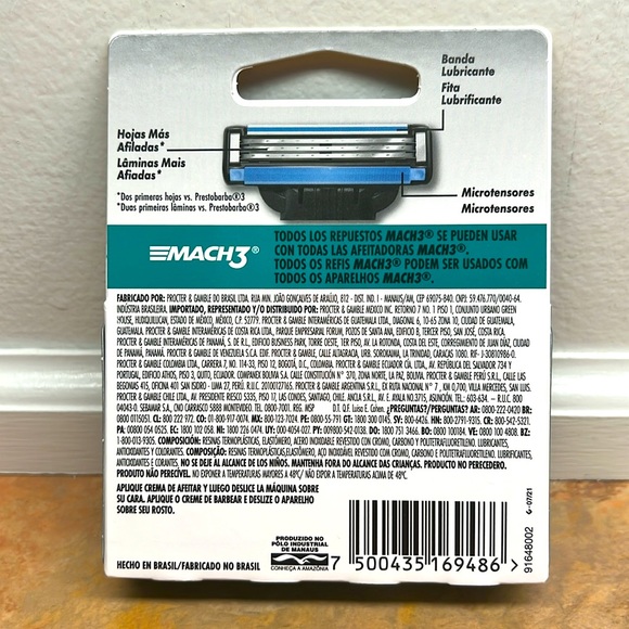 New Gillette Mach3 Razor Blade Heads (4 pk) - Picture 2 of 2